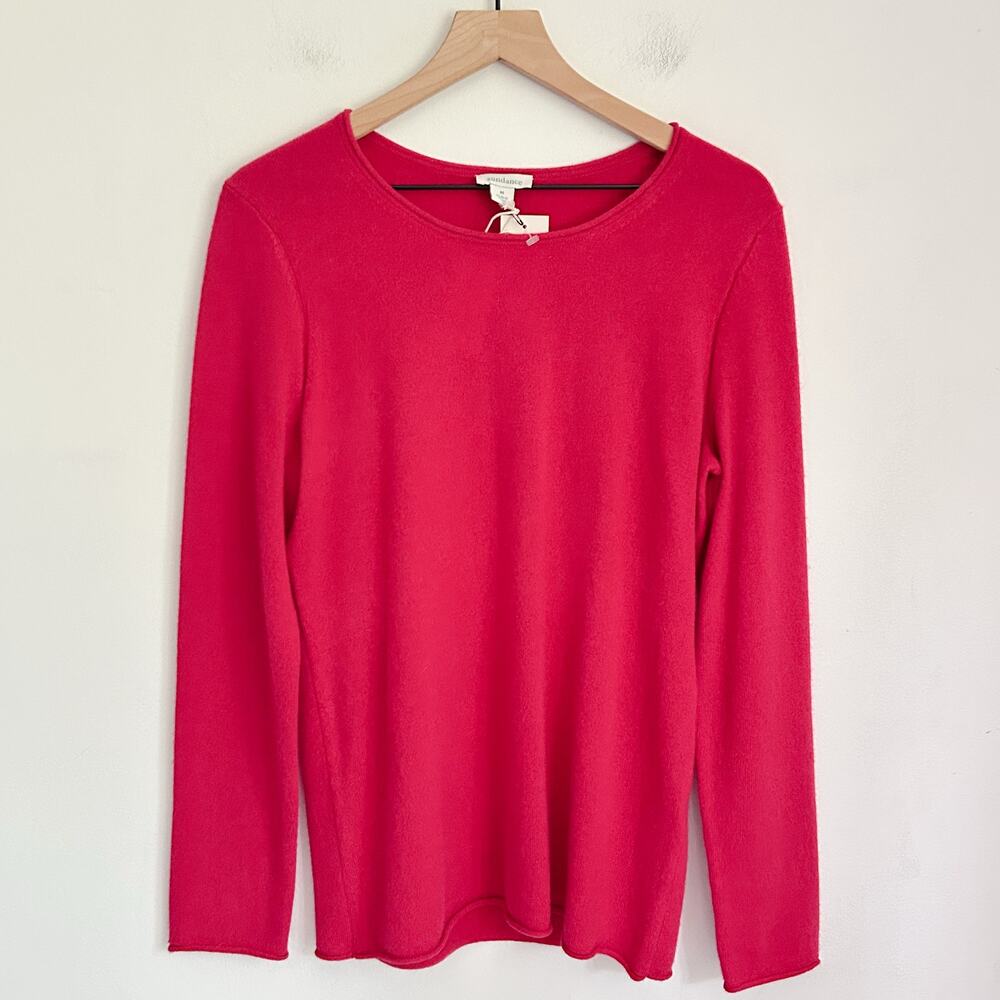 NEW Sundance Cashmere Pullover Sweater Size M Pink